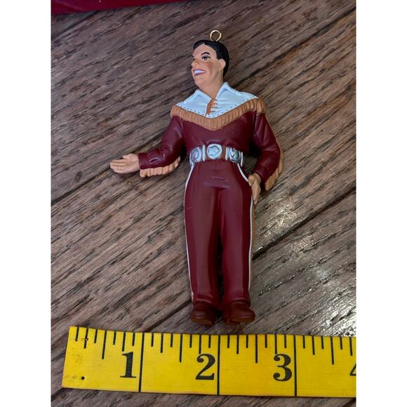 Vintage 90s Carlton Cards Heirloom Buffalo Bob Ornament Howdy Doody Show w/Box - Picture 5 of 16